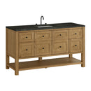 James Martin Breckenridge 60" Single Bathroom Vanity, Light Natural Oak