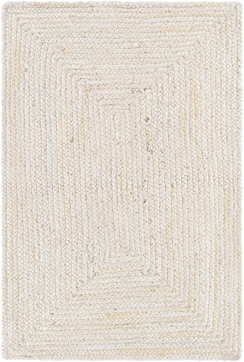 Cream Pangnirtung Jute Braided Area Rug