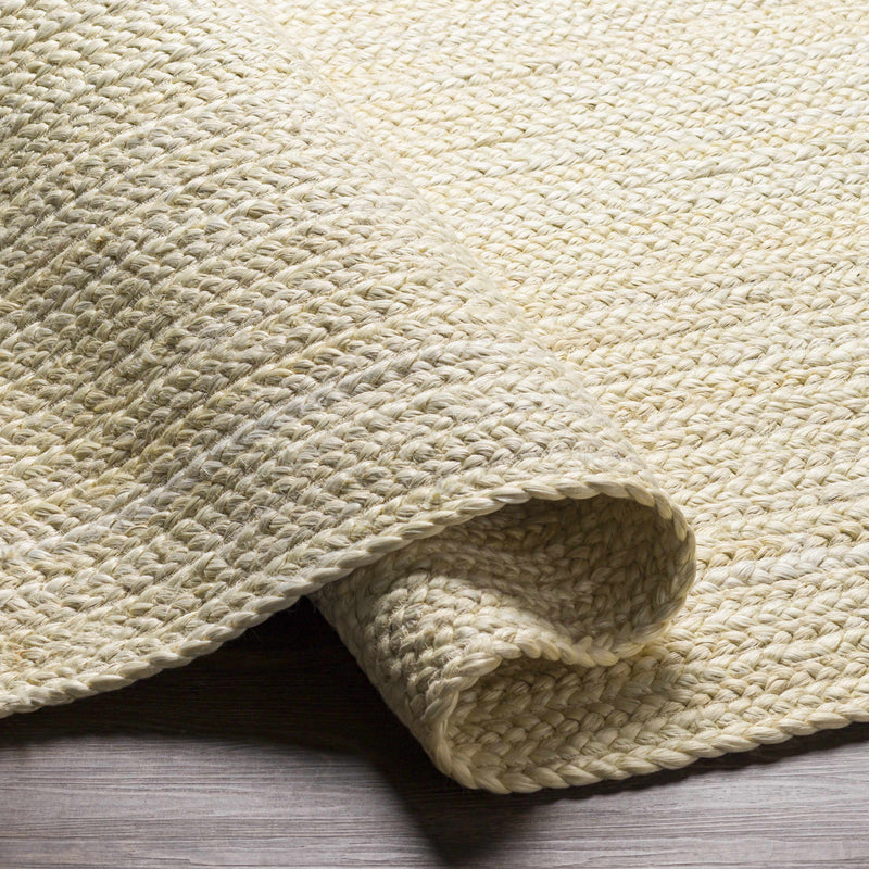 Cream Pangnirtung Jute Braided Area Rug