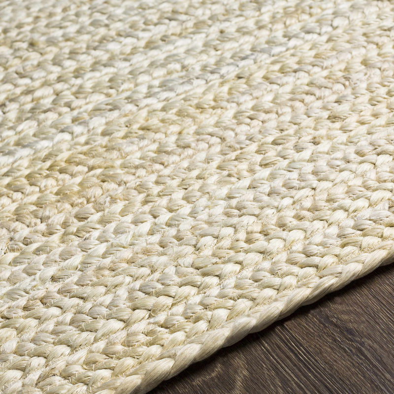 Cream Pangnirtung Jute Braided Area Rug