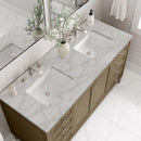 James Martin Chicago 60" Double Bathroom Vanity, Walnut Whisper