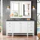 James Martin Addison 60" Single Bathroom Vanity, Glossy White