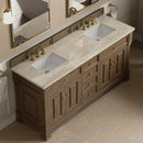 James Martin Brookfield 72" Double Bathroom Vanity, Pecan