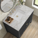 James Martin Myrrin 36" Single Bathroom Vanity, Carbon Oak
