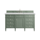 James Martin Brittany 60" Single Bathroom Vanity, Smokey Celadon