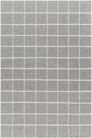 Nissa Gray Checkered Wool Rug