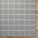 Nissa Gray Checkered Wool Rug