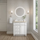 James Martin Bristol 30" Single Bathroom Vanity, Bright White