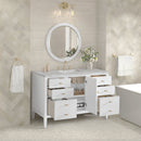 James Martin Myrrin 48" Single Bathroom Vanity, Bright White