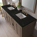 James Martin Portland 72" Double Bathroom Vanity, Whitewashed Walnut