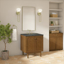 James Martin Laurent 30" Dual Mount Single Bathroom Vanity, Honey Oak
