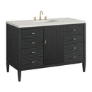 James Martin Myrrin 48" Single Bathroom Vanity, Carbon Oak