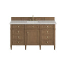 James Martin Brittany 60" Single Bathroom Vanity, Pecan