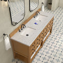 James Martin Malibu 72" Double Bathroom Vanity, Amber Birch