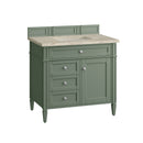 James Martin Brittany 36" Single Bathroom Vanity, Smokey Celadon