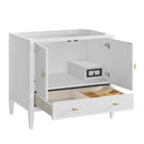James Martin Myrrin 36" Single Bathroom Vanity, Bright White