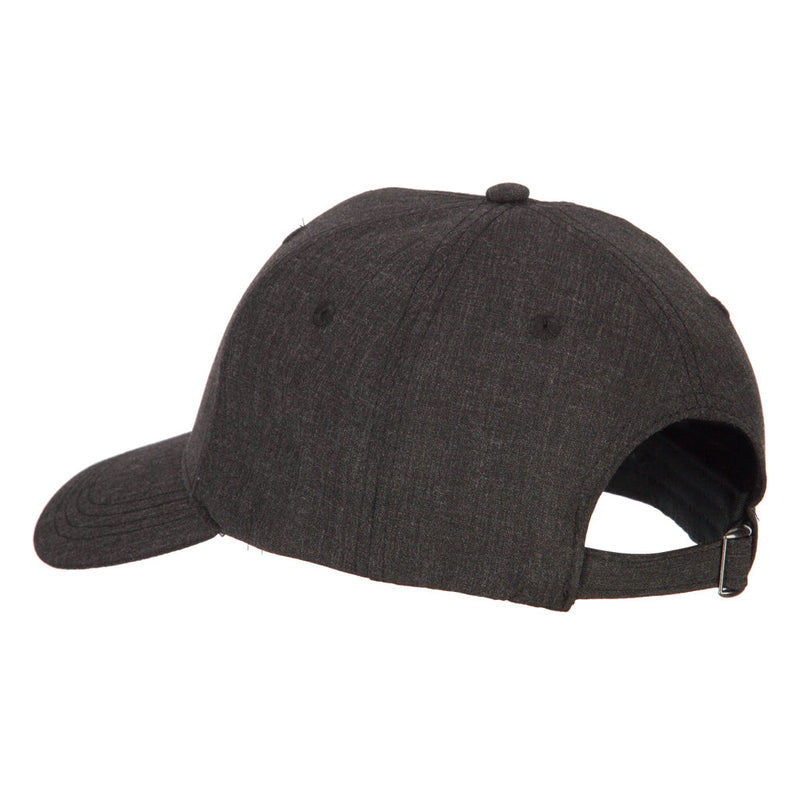 6 Panel Structured Heather Suiting Cap