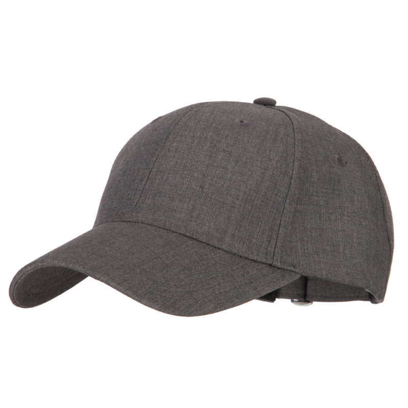 6 Panel Structured Heather Suiting Cap