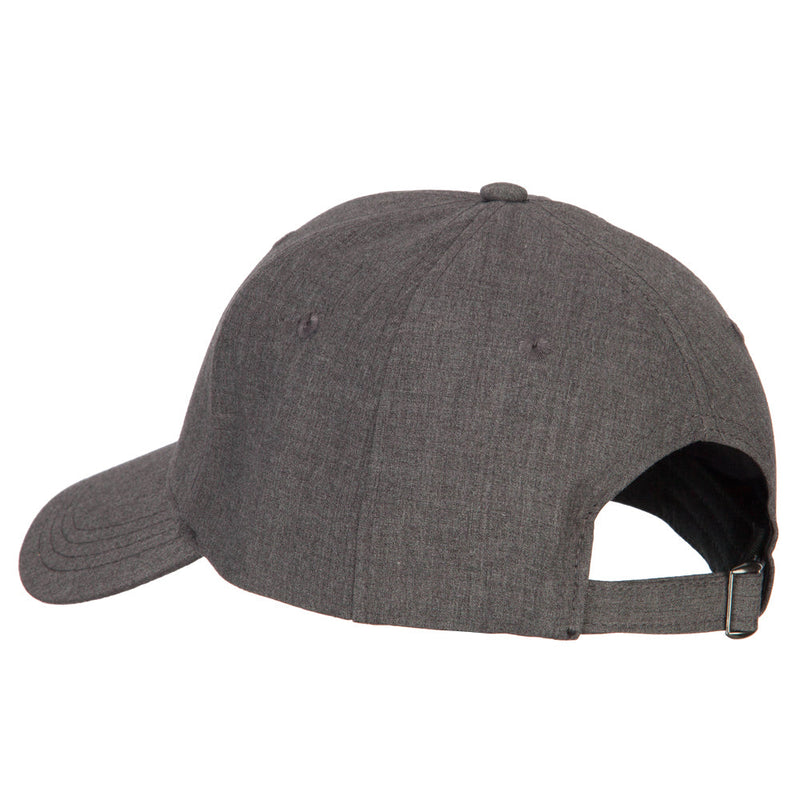 6 Panel Structured Heather Suiting Cap
