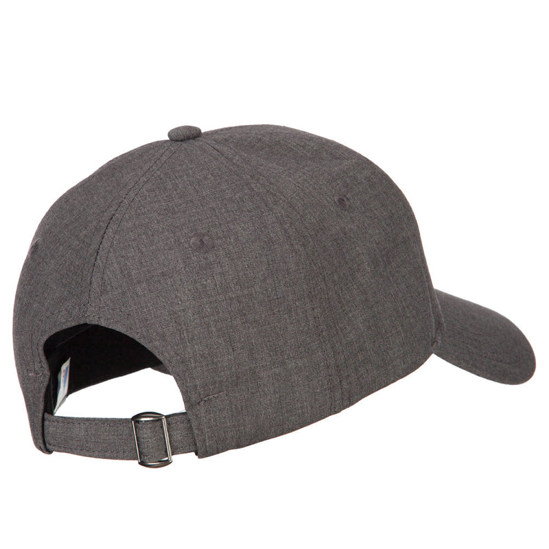 6 Panel Structured Heather Suiting Cap