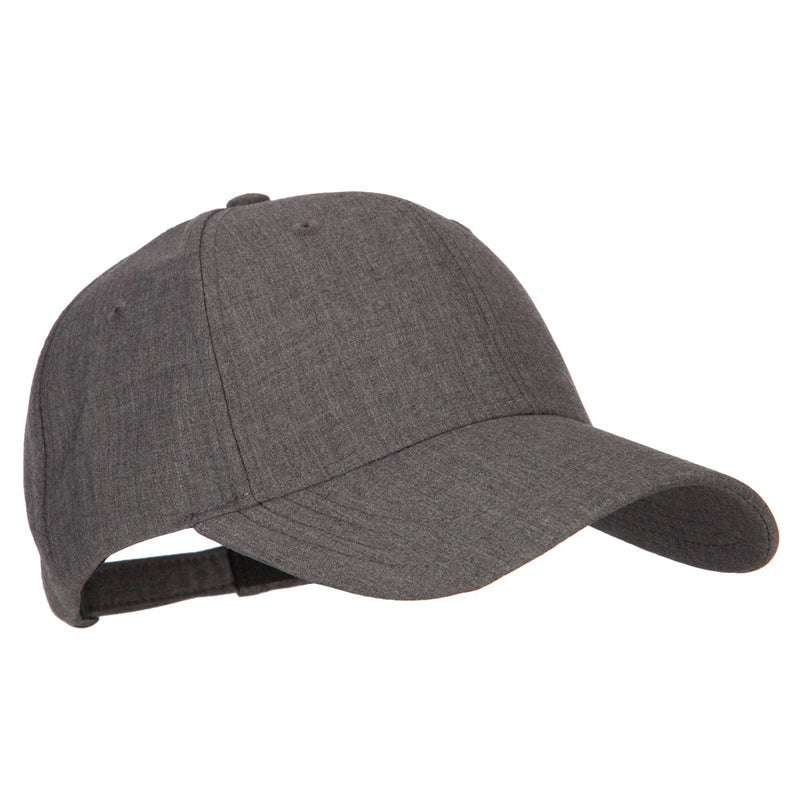 6 Panel Structured Heather Suiting Cap