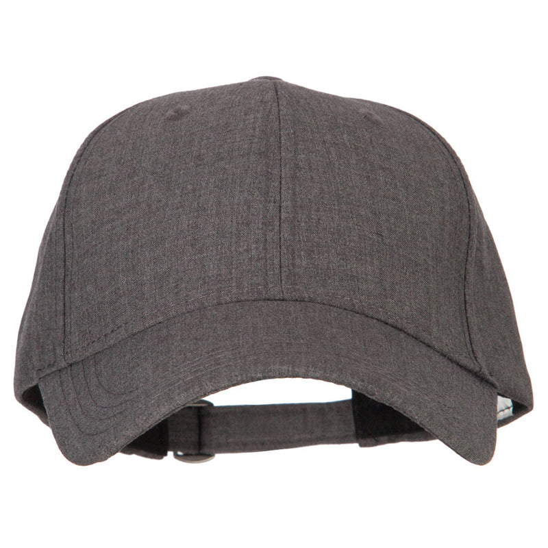 6 Panel Structured Heather Suiting Cap