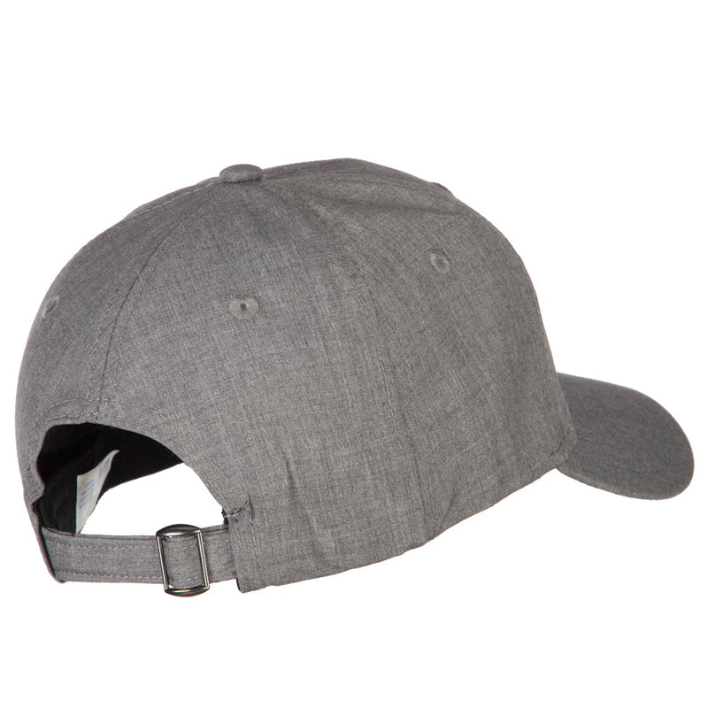 6 Panel Structured Heather Suiting Cap