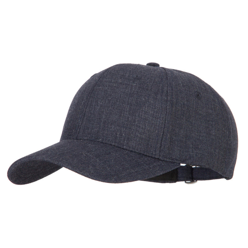 6 Panel Structured Heather Suiting Cap