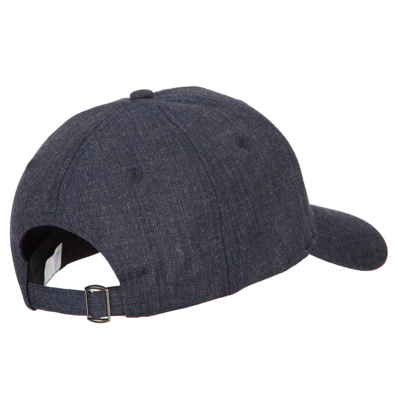 6 Panel Structured Heather Suiting Cap