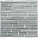 Nebbia Gloss/matte Interlocking Slides Glass Mosaics 12x12