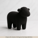 Black Merino Wool Carded Sliver | 19 Micron Dyed Wool by Revolution Fibers