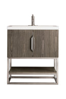 James Martin Columbia 31.5" Single Bathroom Vanity, Ash Gray