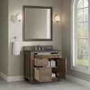 James Martin Bristol 36" Single Bathroom Vanity, Whitewashed Walnut