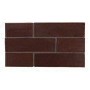 Negro Rosa Fine Textured Thin Brick Tiles 2 1/8x7 1/2