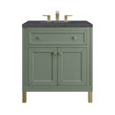 James Martin Chicago 30" Single Bathroom Vanity, Smokey Celadon