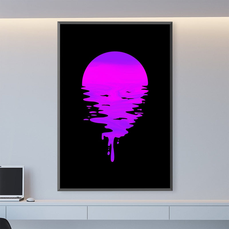 Neon Reflections Canvas