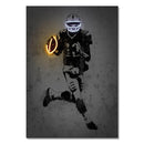 GobekUsa Neon Sports Stars Wall Art Print