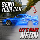 Your Personalized Metal Neon Car Wall Art - MTN0051 by Modello Turbo