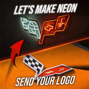 Your Personalized Logo Metal Neon Wall Art - MTN0068 by Modello Turbo
