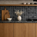Nero Marquina Premium Tumbled Marble Tiles 4x4