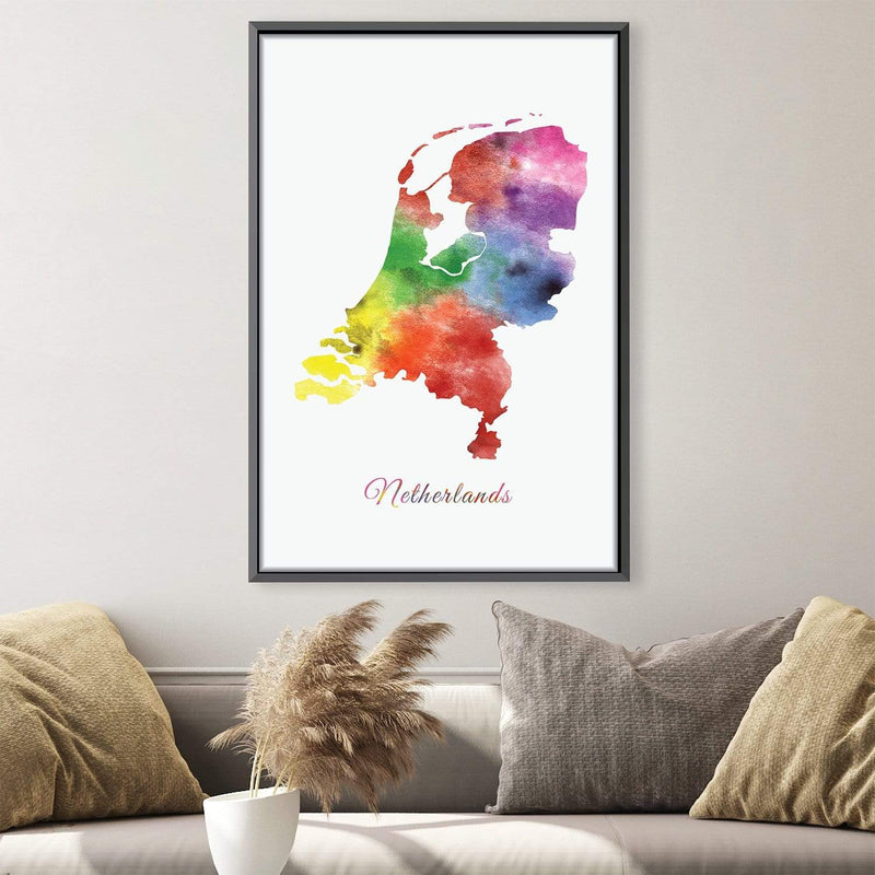 Netherlands Rainbow Canvas