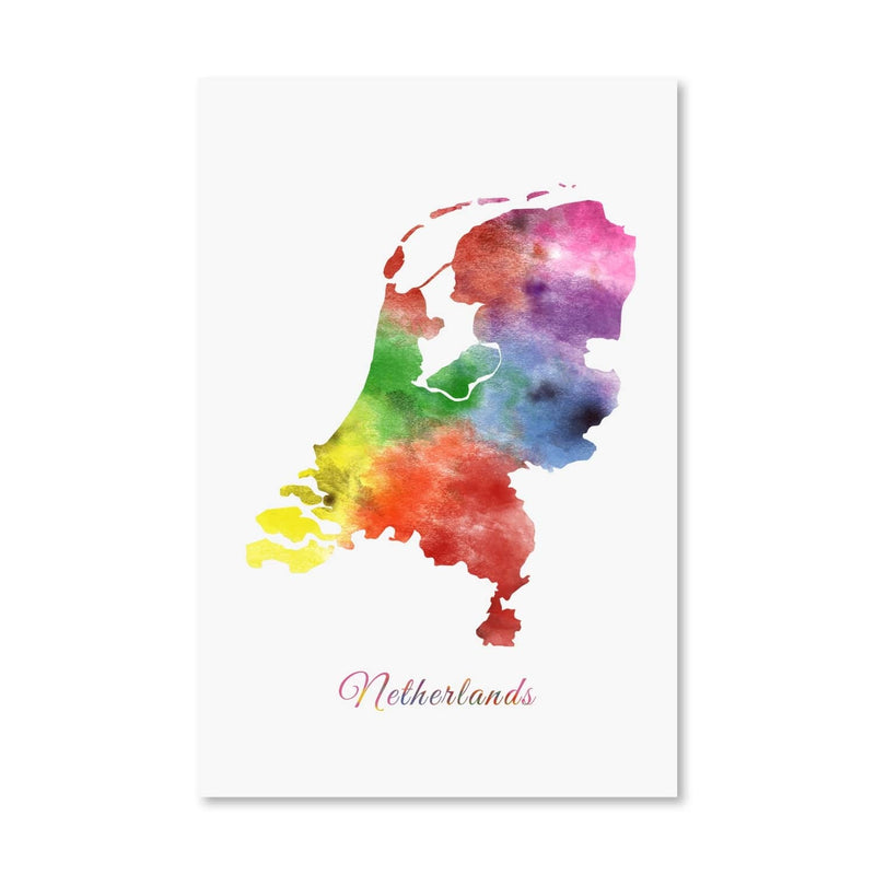 Netherlands Rainbow Canvas