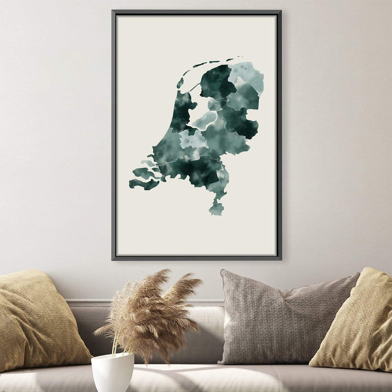 Netherlands Watercolor Canvas