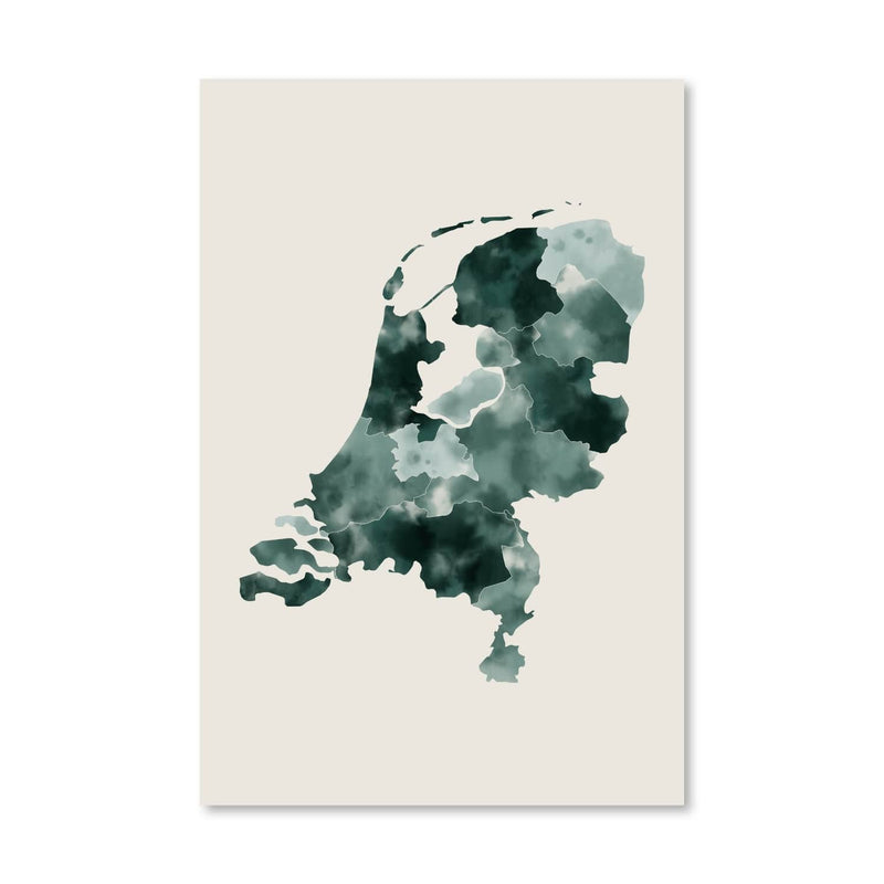 Netherlands Watercolor Canvas