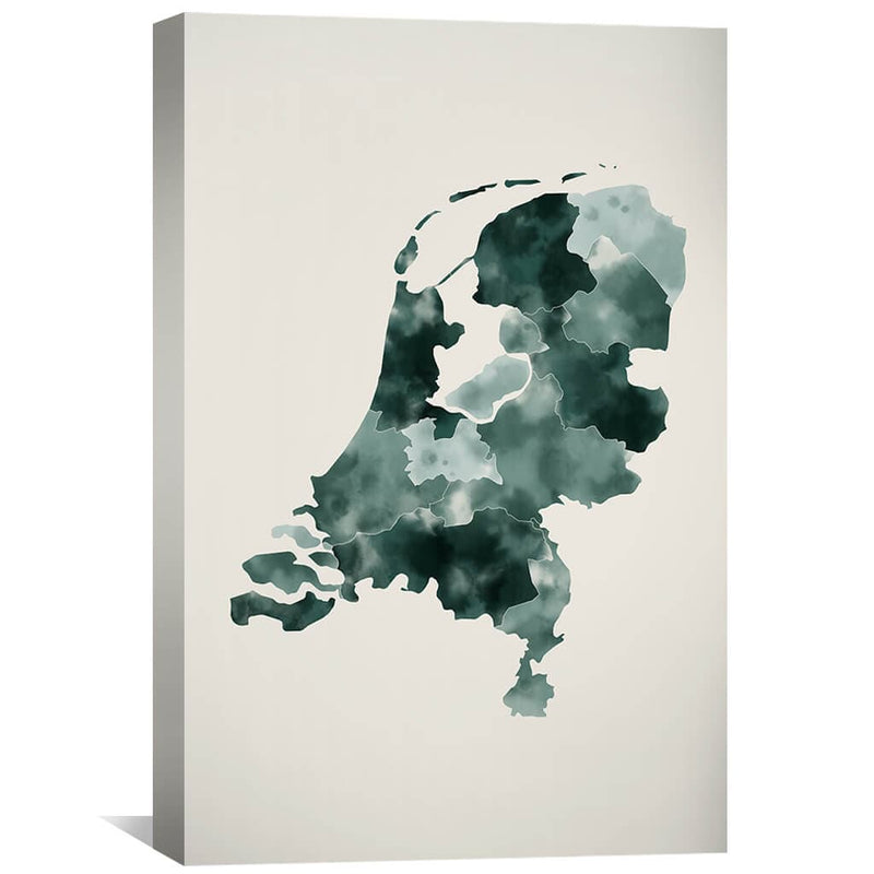 Netherlands Watercolor Canvas