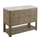 James Martin Lucian 48" Single Bathroom Vanity, Pebble Oak