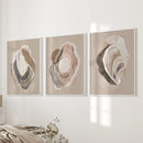 Vintage Oyster Shell Sketch. Minimalist Coastal Wall Art Set by Wall Art Set