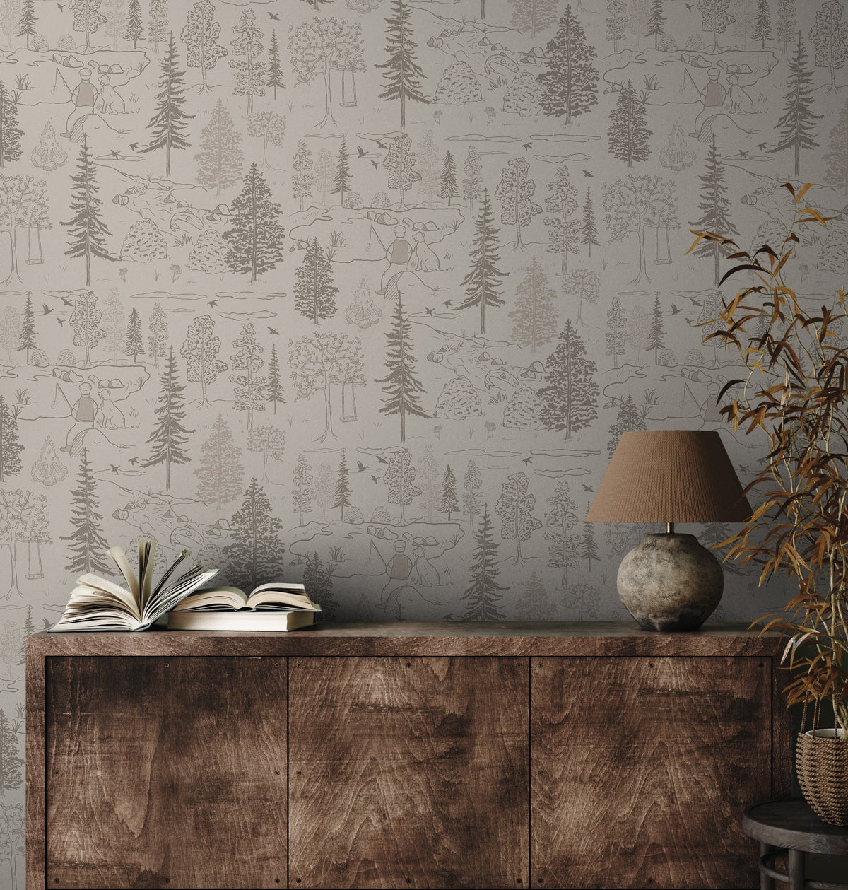 Milton Wallpaper by Painted Hawk Design, photo 5 of 8