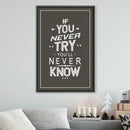 Never Try Never Know Canvas