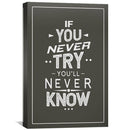 Never Try Never Know Canvas